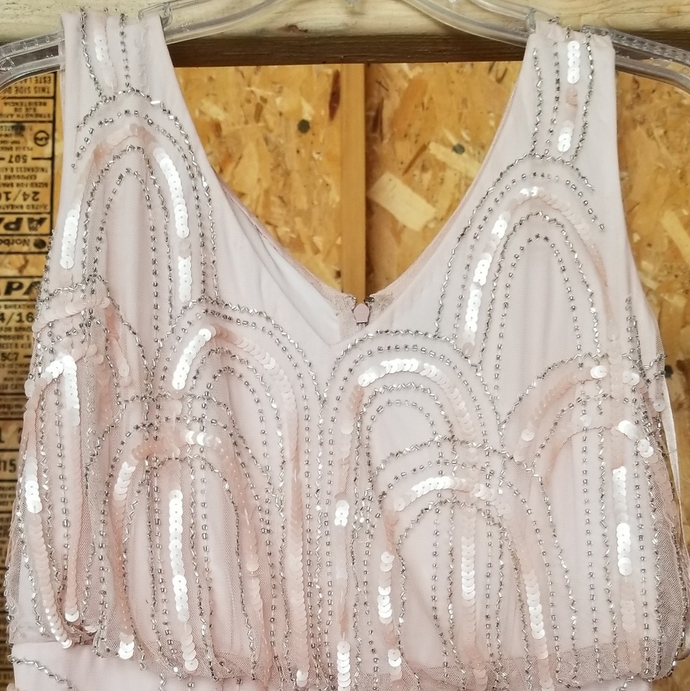 Adrianna Papell sequin tank strap dress!